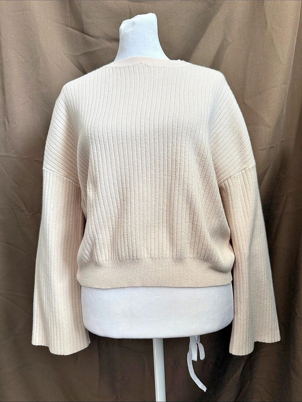 ZESICA Women's Long Sleeve Crew Neck Ribbed Knit Pullover Sweater Medium